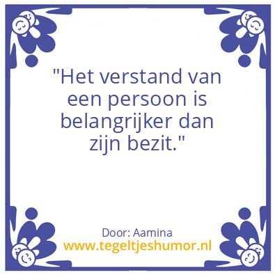 Tegeltje: Wijsheid / Prioriteiten