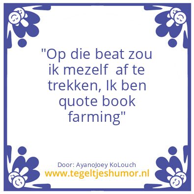 Tegeltje: quote book