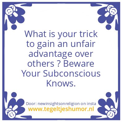Tegeltje: What is your trick ?
