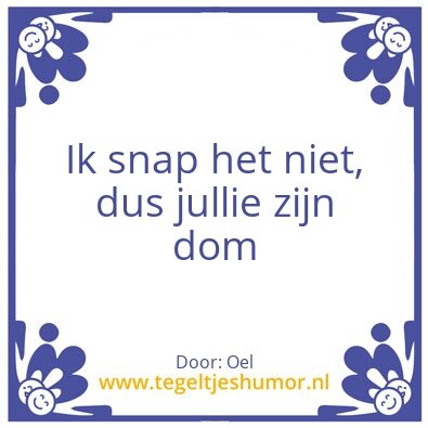 Tegeltje: Wallie