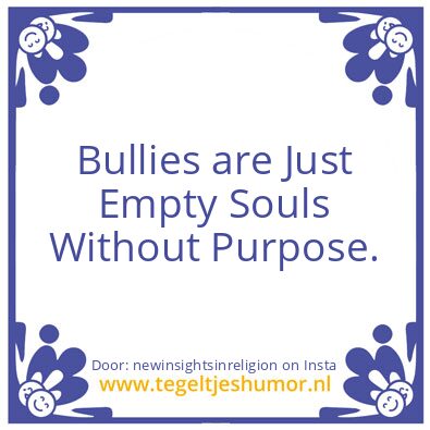 Tegeltje: only misery.