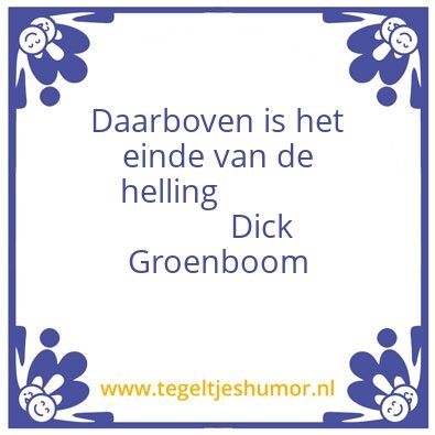 Tegeltje: Helling