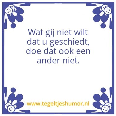 Tegeltje: lief zijn
