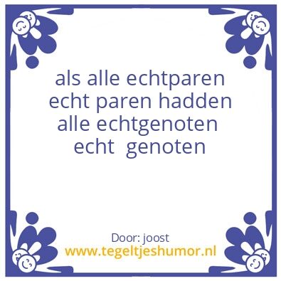 Tegeltje: humor