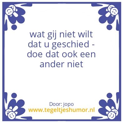 Tegeltje: Speuken