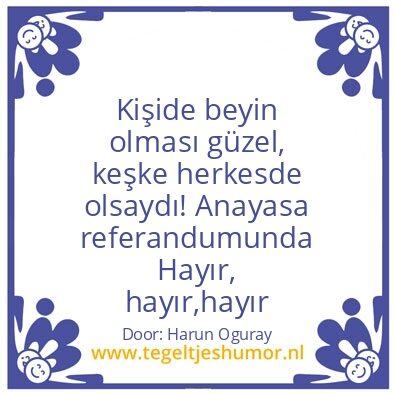 Tegeltje: Harun Oguray