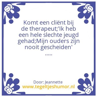 Tegeltje: CliÃ«nt