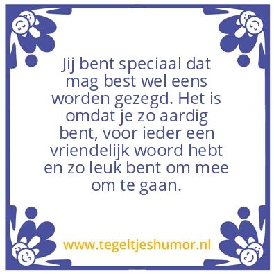 Tegeltje: JIJ