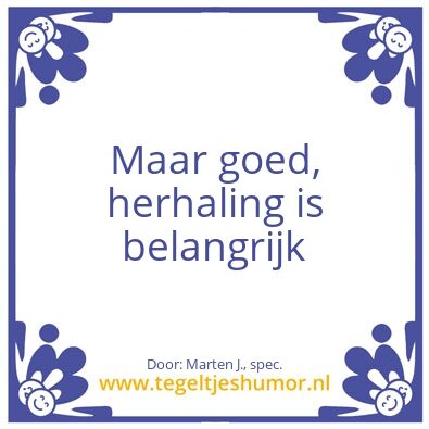 Tegeltje: Vliegende spreuk