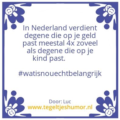 Tegeltje: Past
