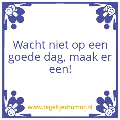 Tegeltje: Week 1