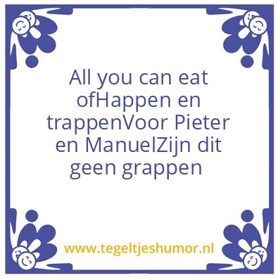 Tegeltje: Pieter
