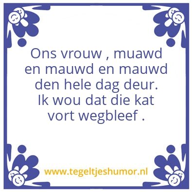 Tegeltje: Ons vrouw