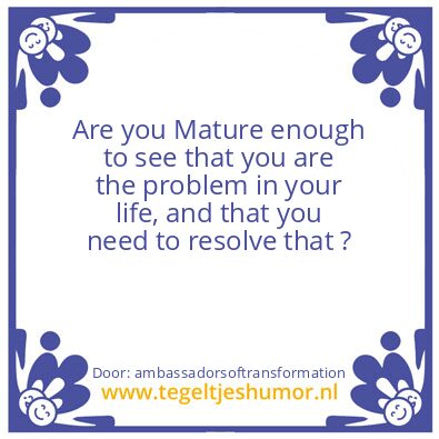 Tegeltje: mature