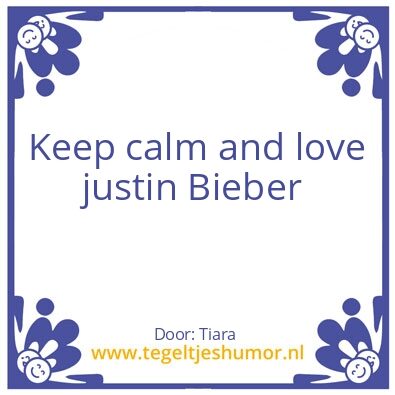 Tegeltje: Beliebers