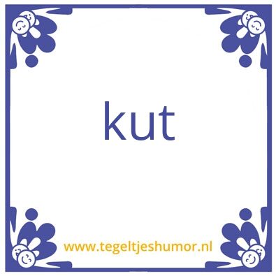 Tegeltje: je bent