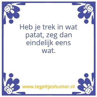 Tegeltje: .