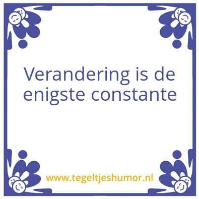 Tegeltje: Wakker worden