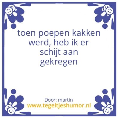 Tegeltje: martin