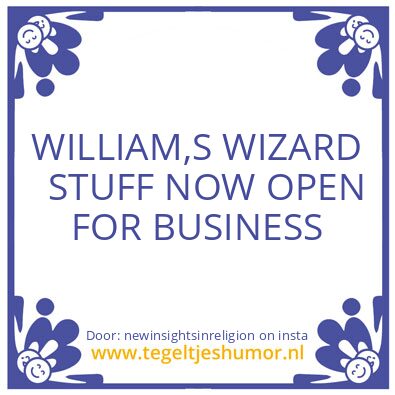Tegeltje: Now Open For Business