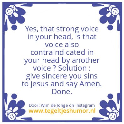 Tegeltje: you have a strong opinion,