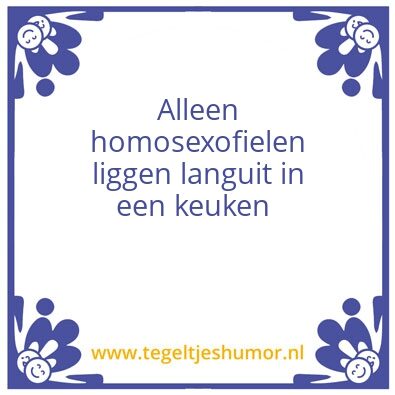 Tegeltje: Rug
