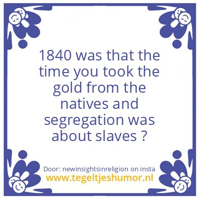 Tegeltje: Just like in 1840 ?