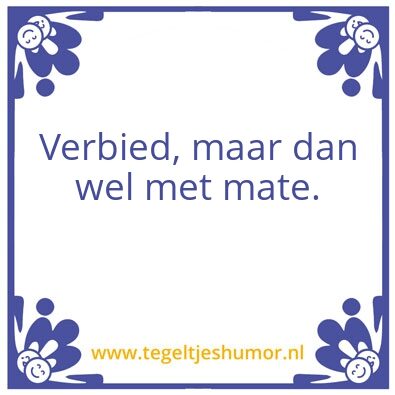 Tegeltje: Alcohol