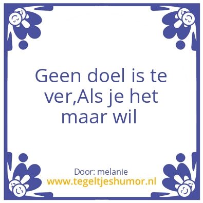 Tegeltje: x