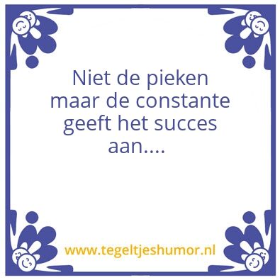 Tegeltje: GVP ole ole