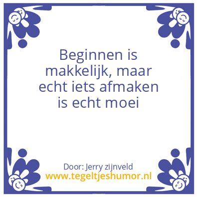 Tegeltje: moeilijk
