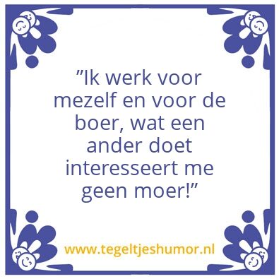 Tegeltje: Boer