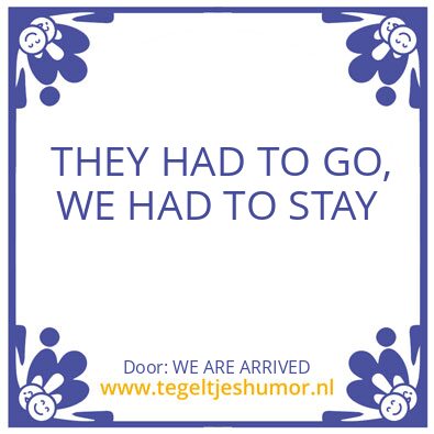 Tegeltje: AL IS WELL