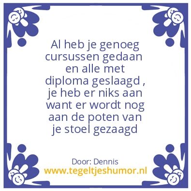 Tegeltje: .