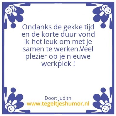Tegeltje: test