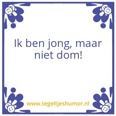 Tegeltje: 1
