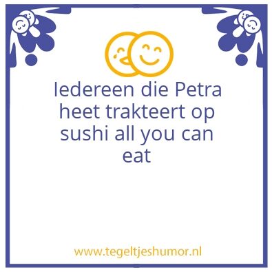 Tegeltje: Sushi