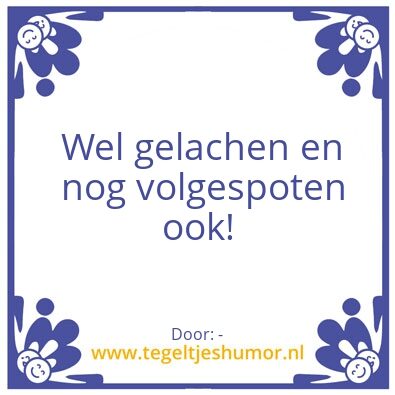 Tegeltje: .
