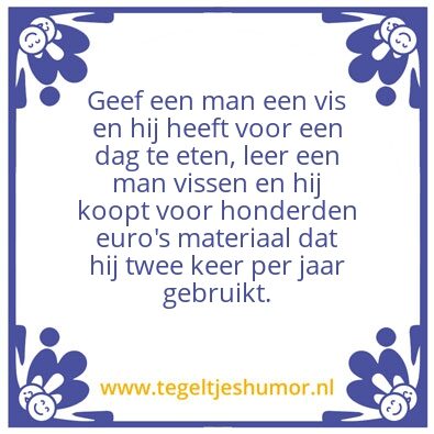 Tegeltje: vissen