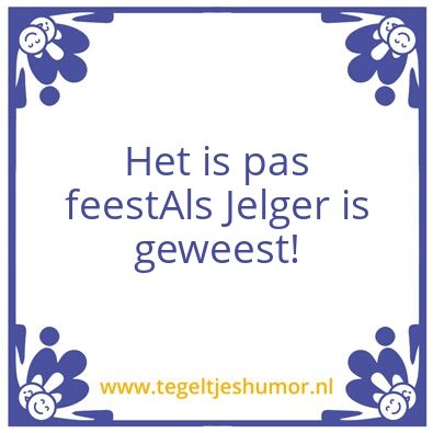 Tegeltje: Jelger