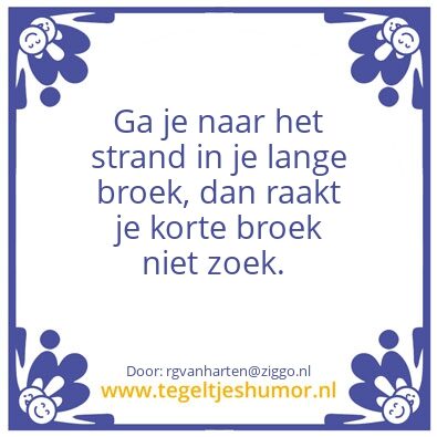 Tegeltje: Strand