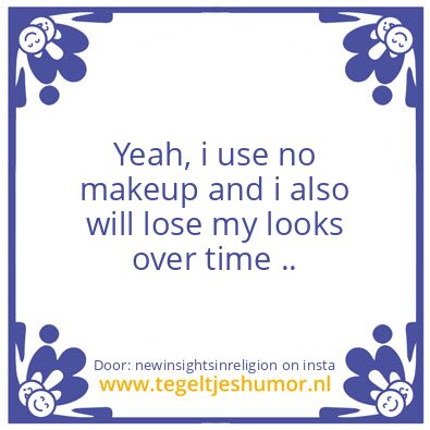 Tegeltje: Now You Know.