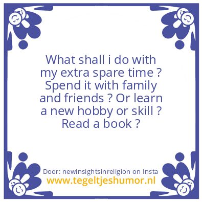 Tegeltje: What do you think about…