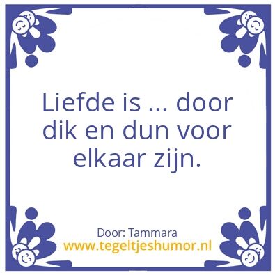 Tegeltje: liefde is …