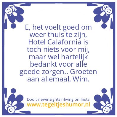 Tegeltje: SORRY !