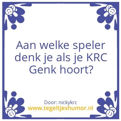 Tegeltje: KRC Genk