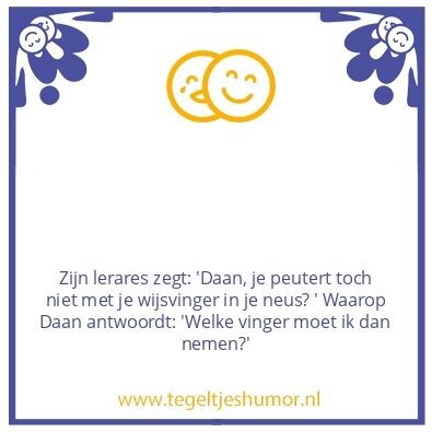 Tegeltje: Wijsvinger