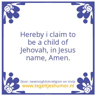 Tegeltje: Let,s make it clear..