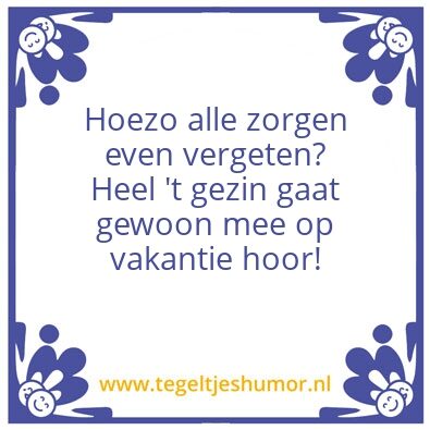 Tegeltje: Zorgen