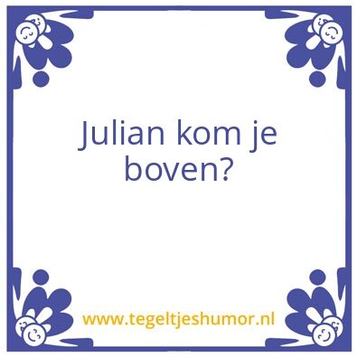 Tegeltje: Test